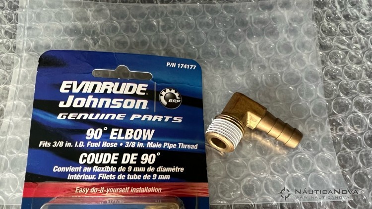 174177 OMC 90 DEGREE FUEL LINE ELBOW